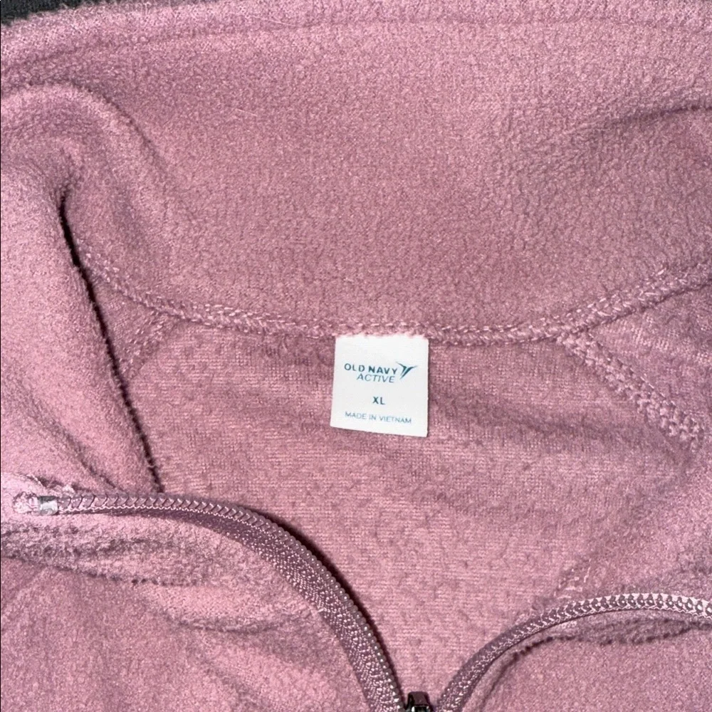 Old Navy Lavender Full-Zip Fleece Jacket - Picture 2 of 6